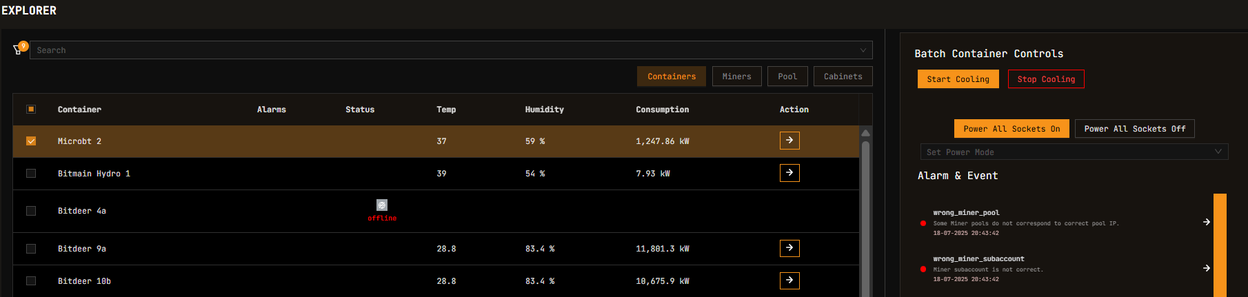 Explorer Container View